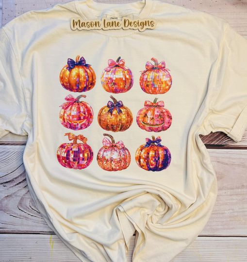 Disco Pumpkin Halloween/Fall Tee